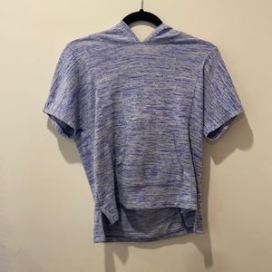 🫐short sleeve comfy hoodie